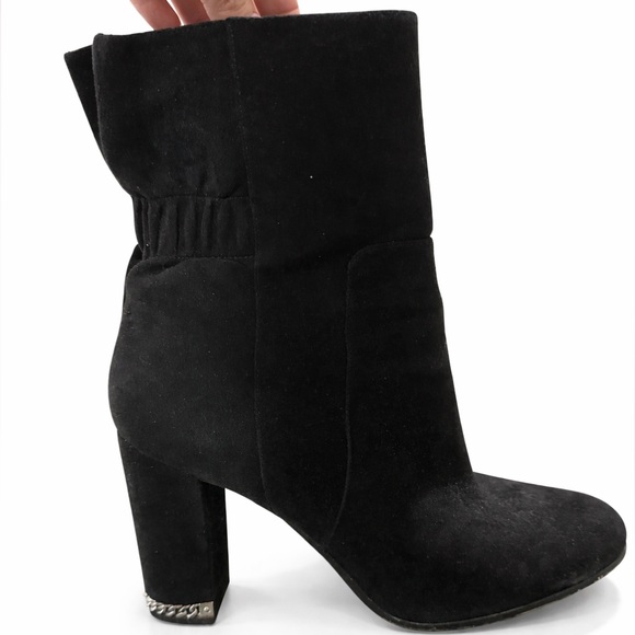 Michael Kors Black Suede Ankle Boots - Picture 4 of 6